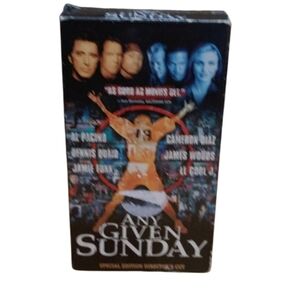 6/$15 Any given Sunday VHS tape movie